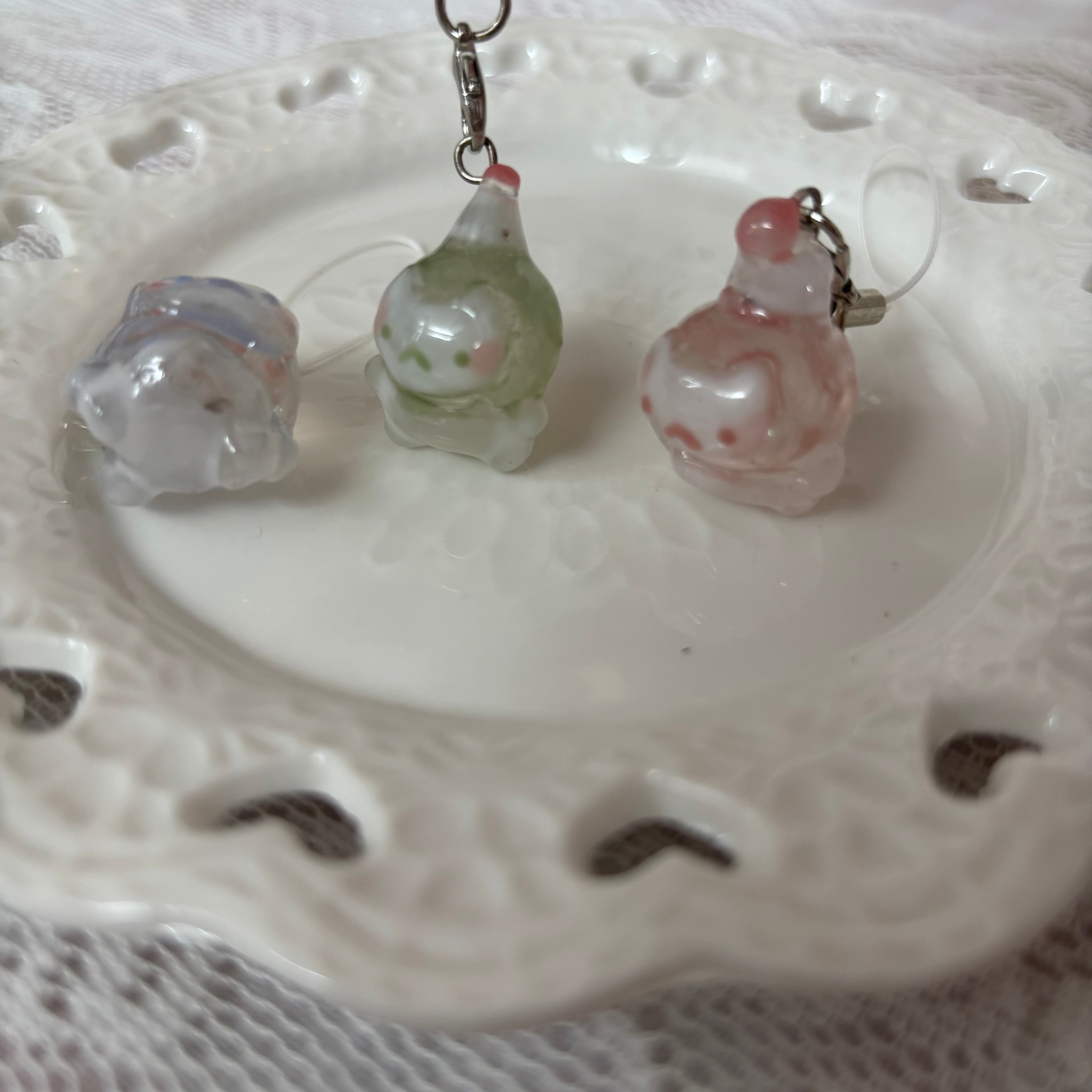 ugly cat phone charm ˚.⋆꒰১ ໒꒱⋆.˚