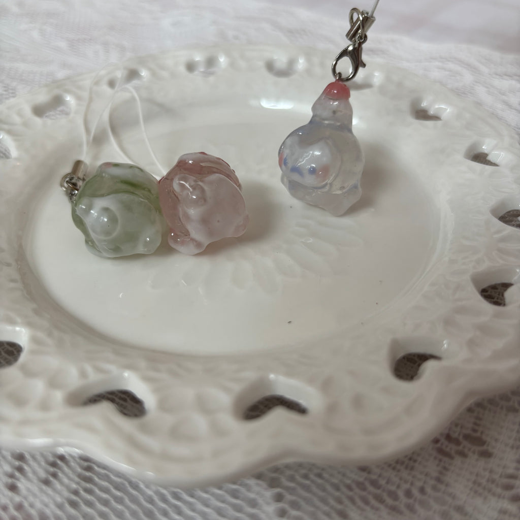 ugly cat phone charm ˚.⋆꒰১ ໒꒱⋆.˚