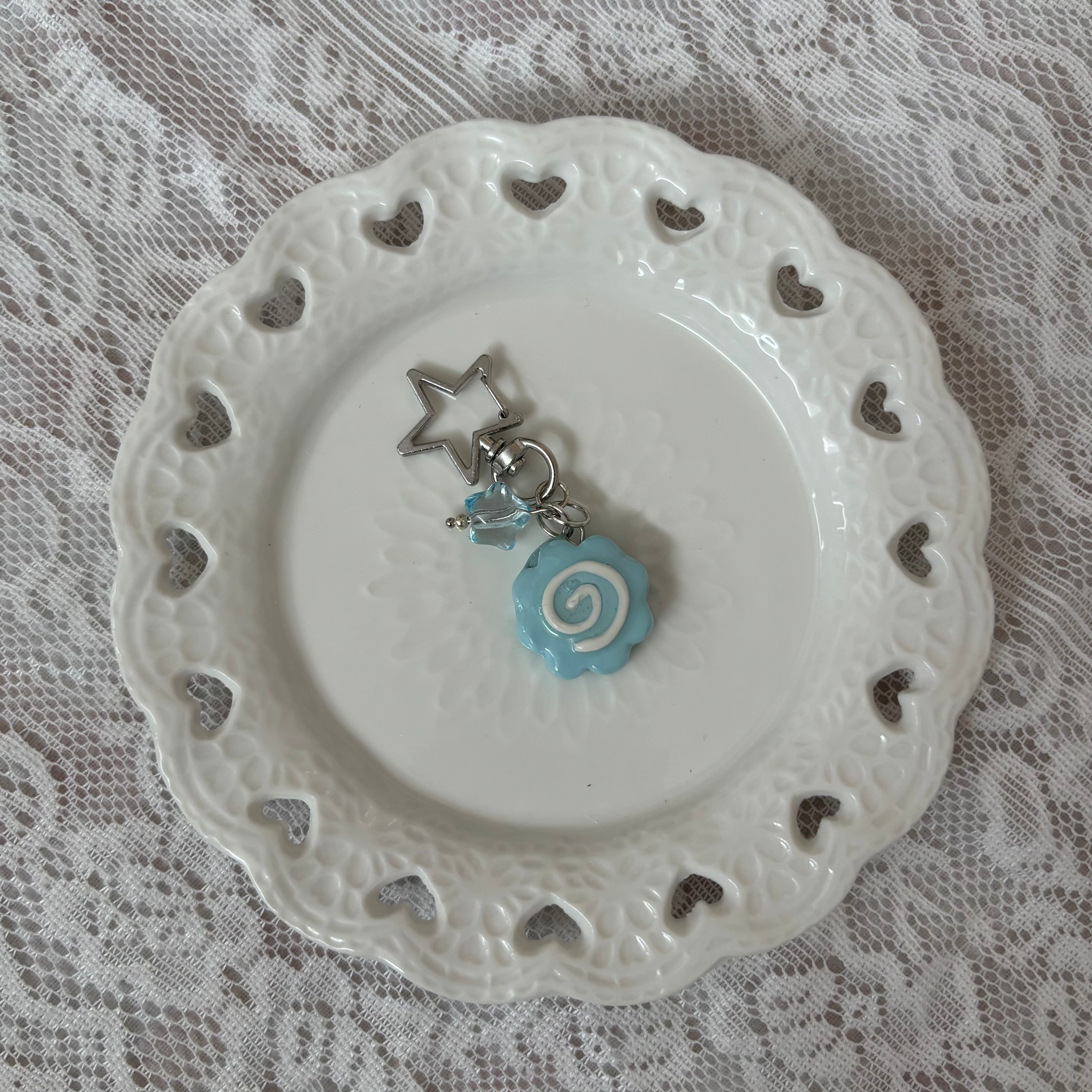 fish cake keychains ˖᯽ ݁˖