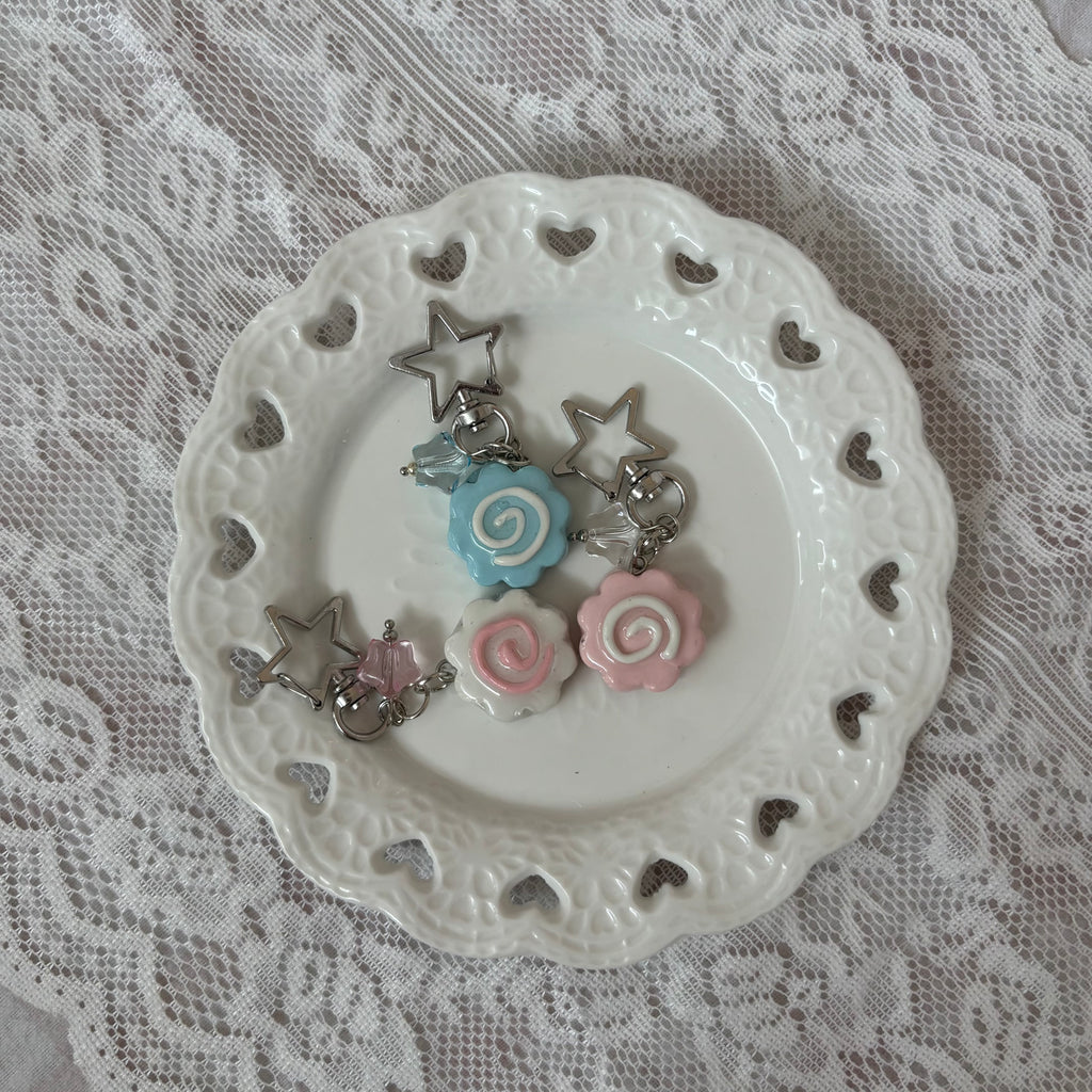 fish cake keychains ˖᯽ ݁˖
