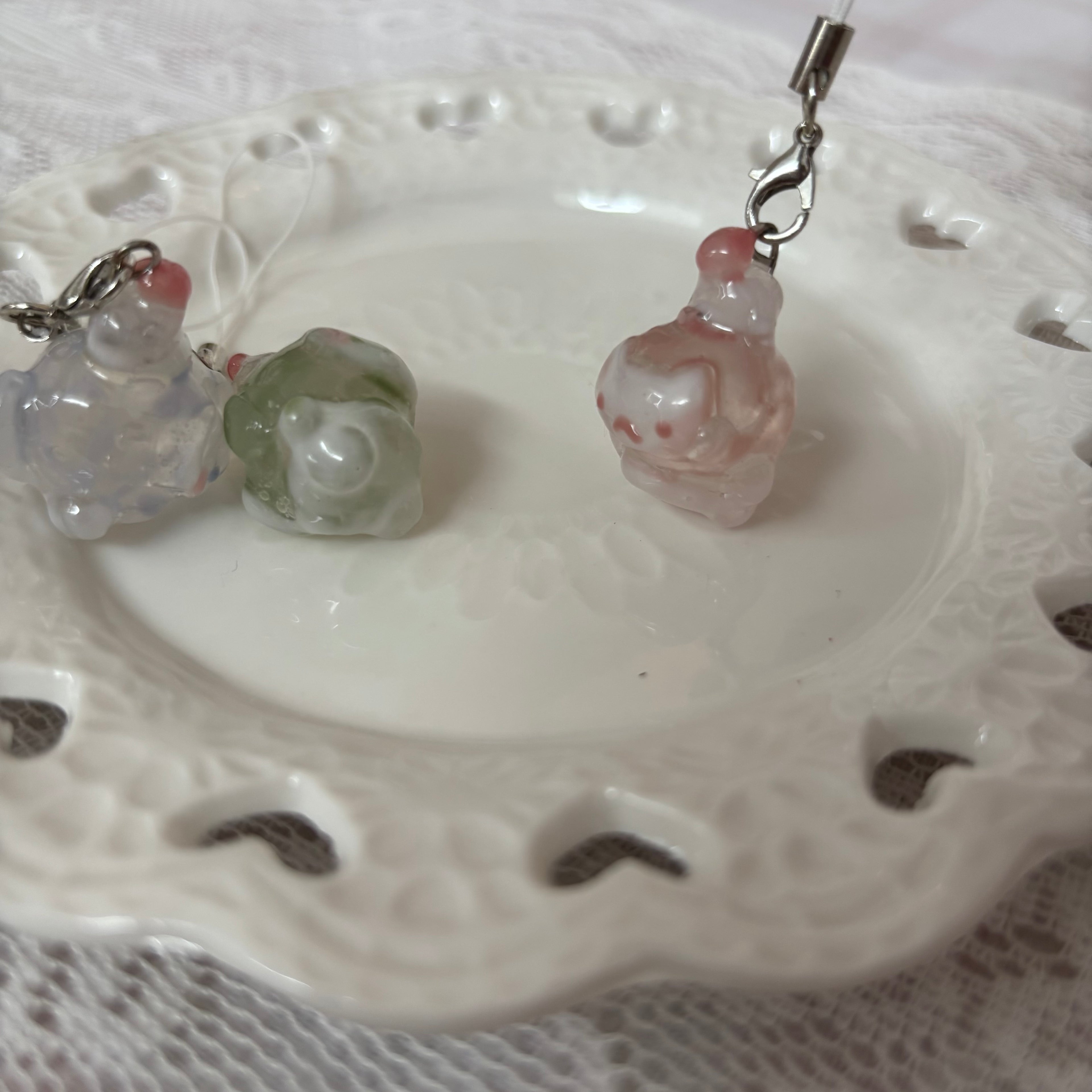 ugly cat phone charm ˚.⋆꒰১ ໒꒱⋆.˚