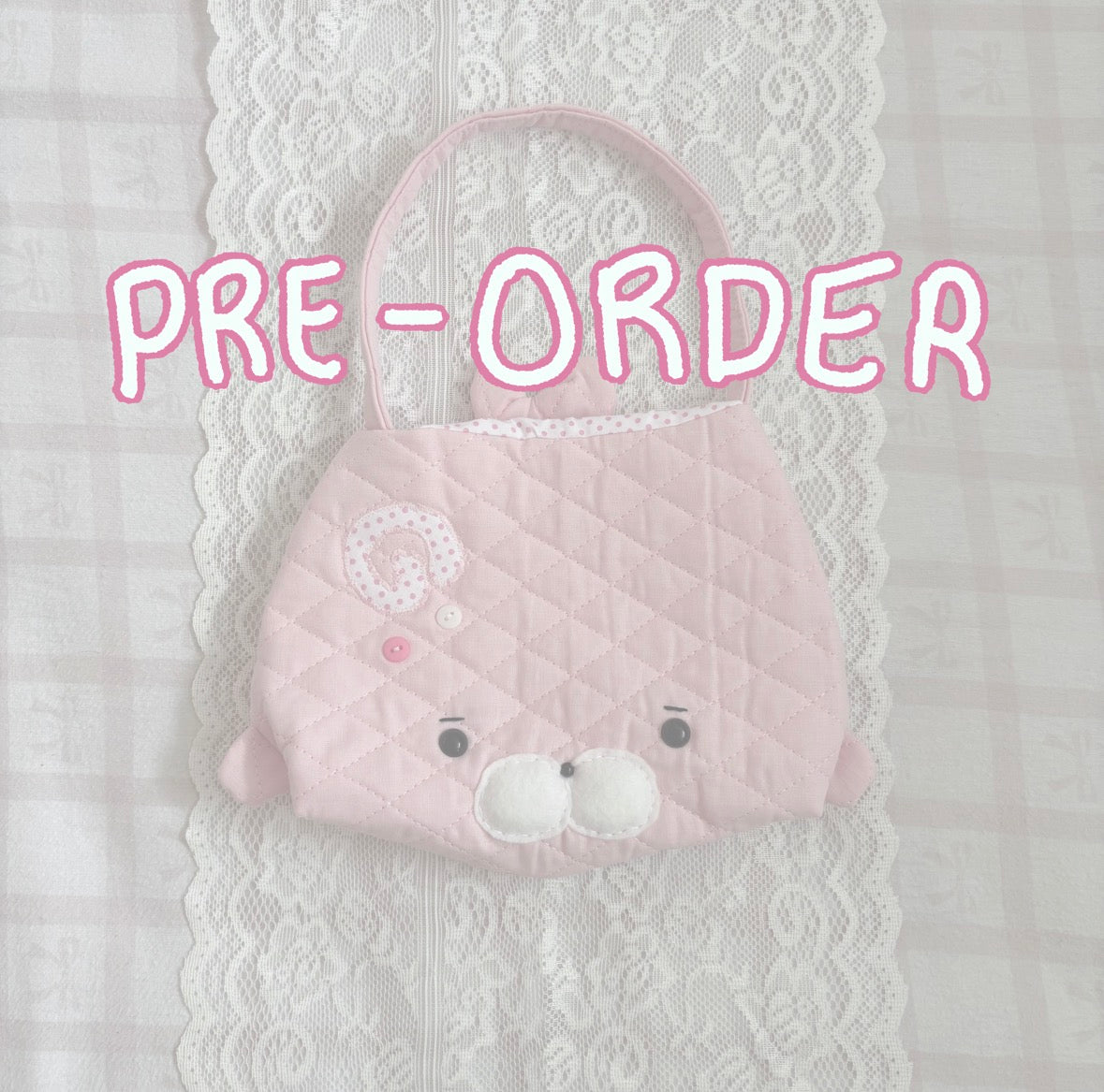 PRE–ORDER small strawberry seal tote (•⩊• っ)3