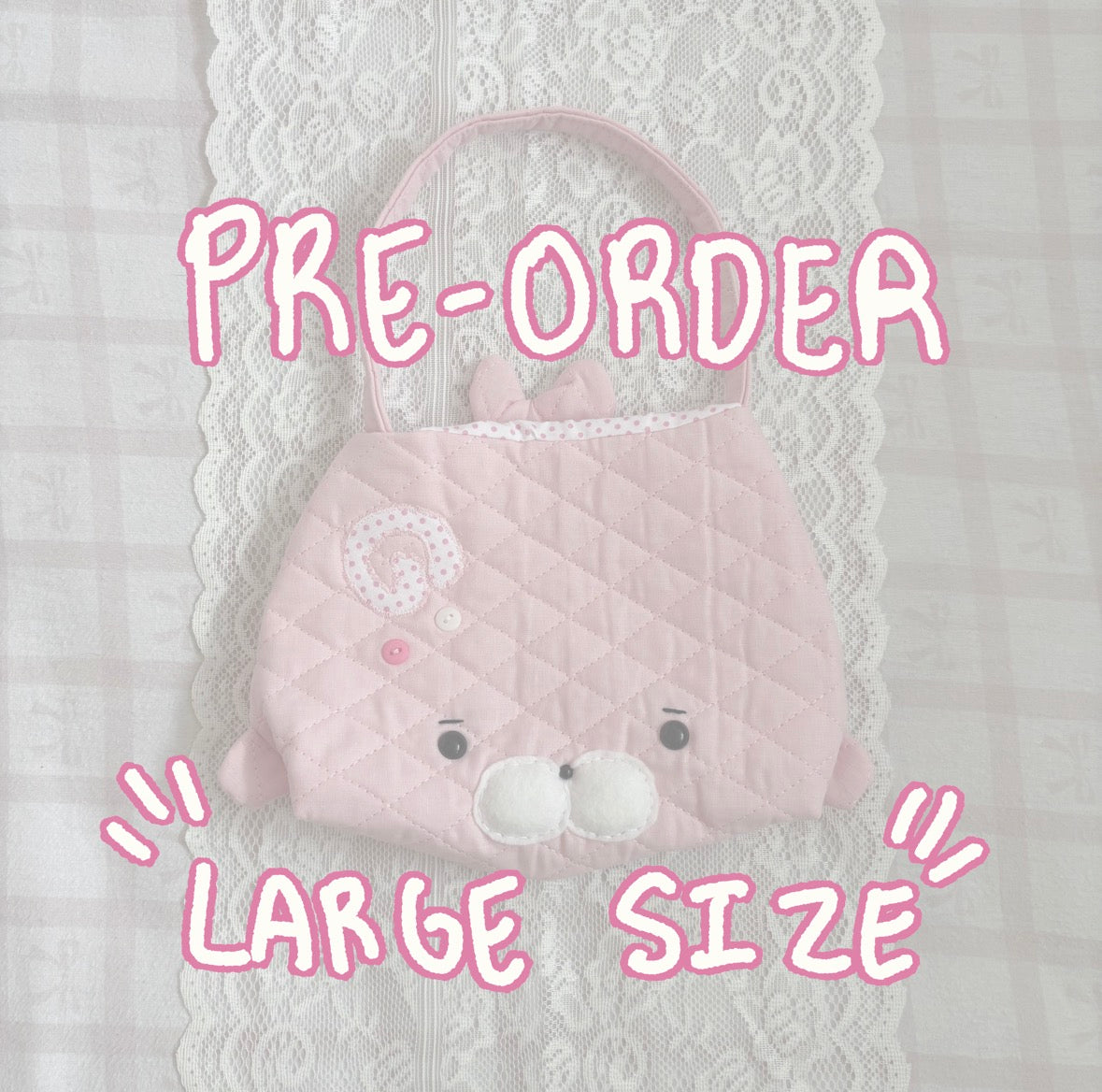 PRE–ORDER large strawberry seal tote (•⩊• っ)3