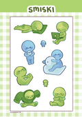 ☘️ smiski sticker sheet