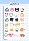 🎀 sanrio sticker sheet