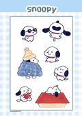 🐾 snoopy sticker sheet