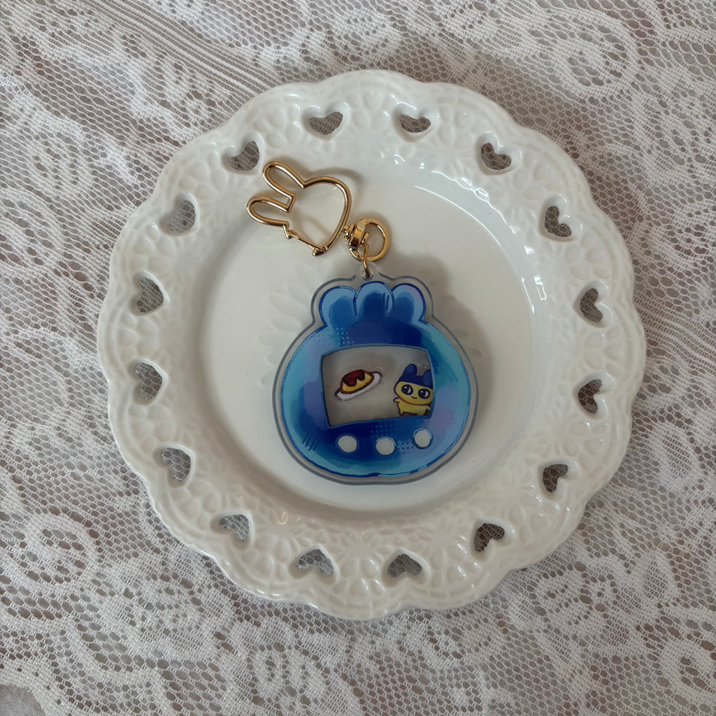 fruit tamagotchi keychain .𖥔 ݁ ˖