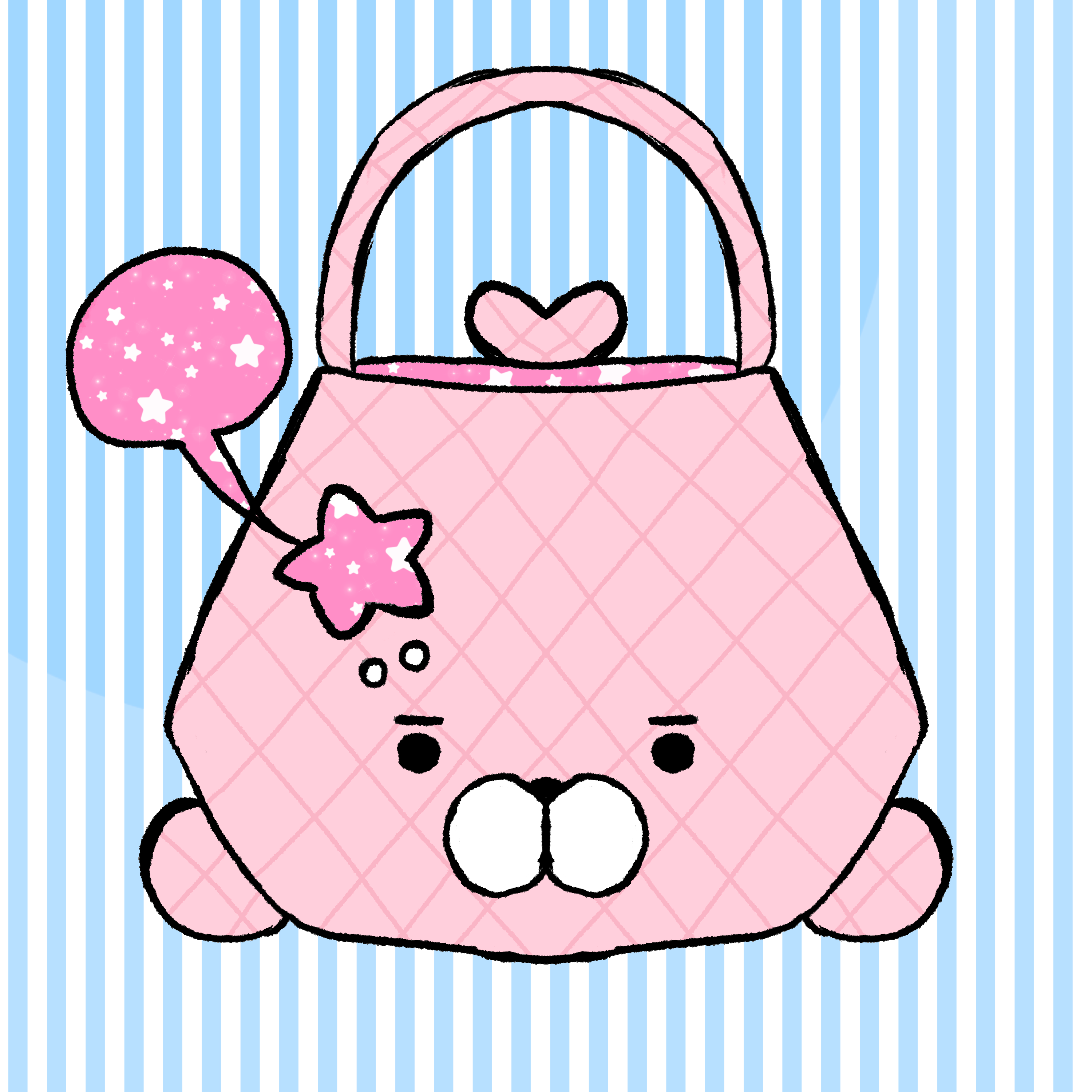 PRE–ORDER strawberry seal tote (•⩊• っ)3